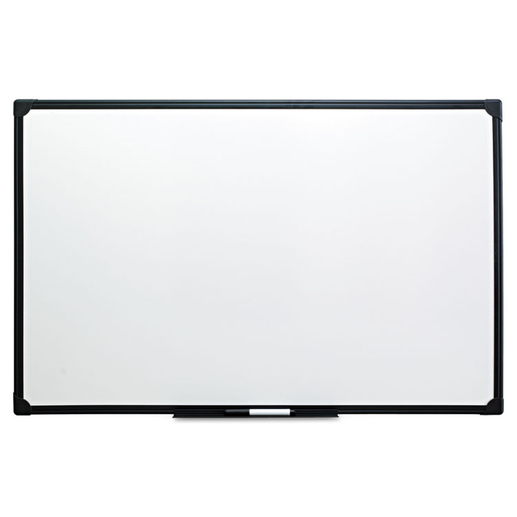 Picture of Dry Erase Board, Melamine, 36 x 24, Black Frame
