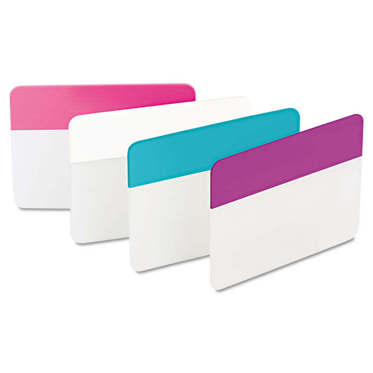 Picture of File Tabs, 2 x 1 1/2, Assorted Pastel, 24/Pack