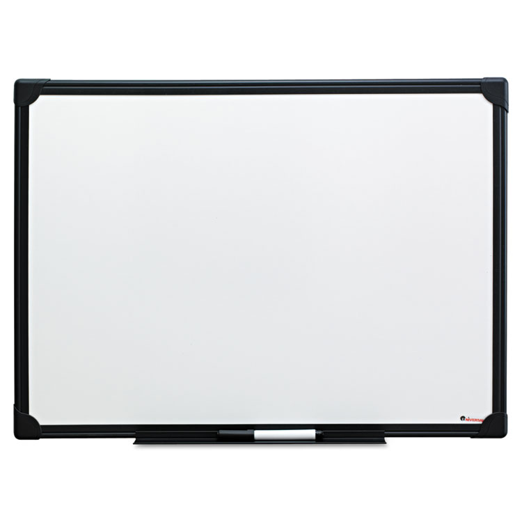 Picture of Dry Erase Board, Melamine, 24 x 18, Black Frame