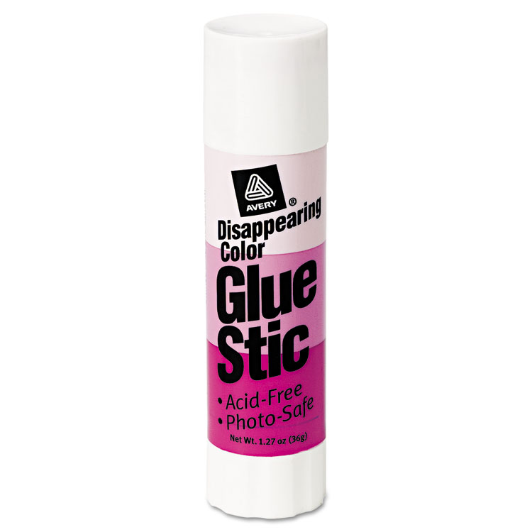 Picture of Permanent Glue Stics, Purple Application, 1.27 oz, Stick