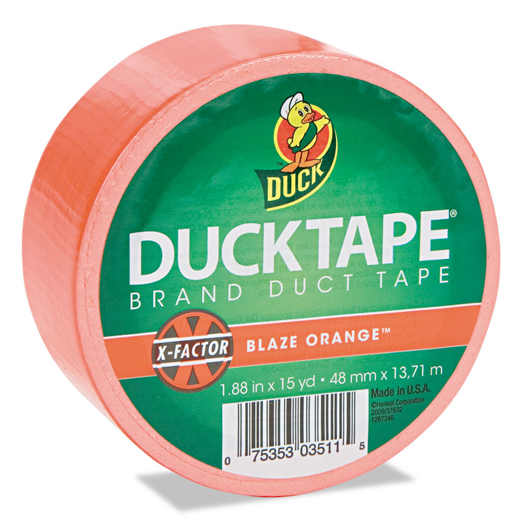 Picture of Colored Duct Tape, 9 mil, 1.88" x 15 yds, 3" Core, Neon Orange
