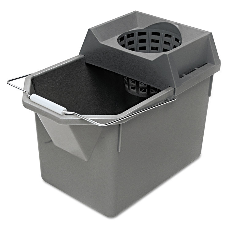 Picture of Pail/Strainer Combination, 15qt, Steel Gray