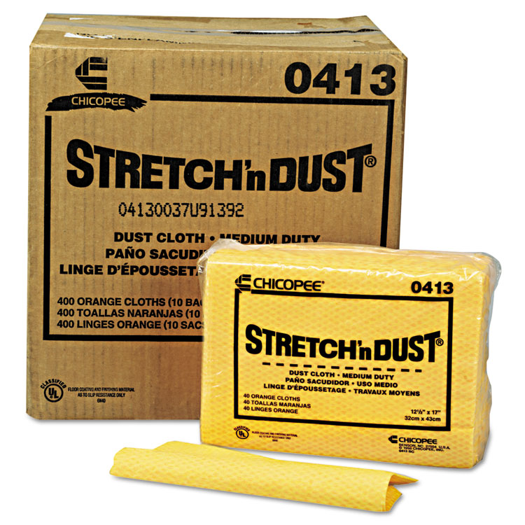 Picture of Stretch 'n Dust Cloths, 12 3/5 x 17, Yellow, 400/Carton