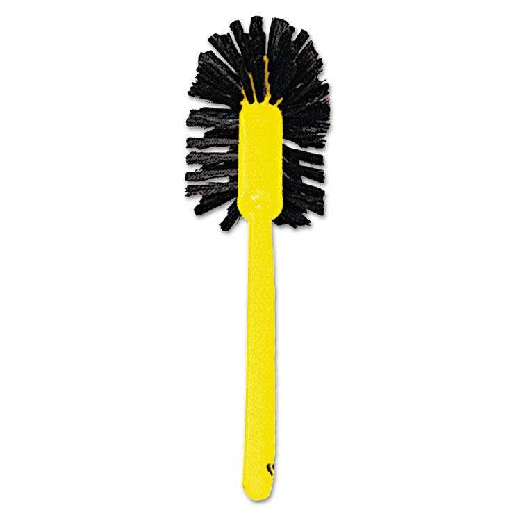 Picture of Commercial-Grade Toilet Bowl Brush, 17" Long, Plastic Handle, Yellow