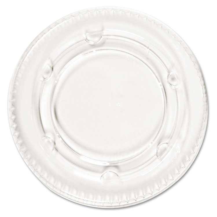 Picture of Crystal-Clear Portion Cup Lids, Fits 1.5-2.5oz Cups, 2400/carton