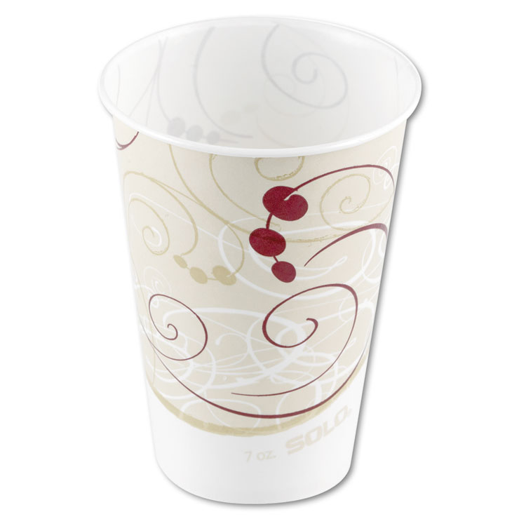 Picture of Waxed Paper Cold Cups, 7 Oz, Symphony Design