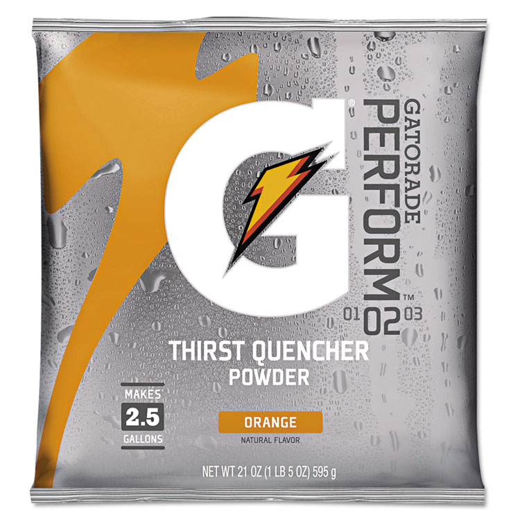 GTD03970 Gatorade® 03970 Original Powdered Drink Mix, Orange, 21oz Packet, 32/Carton HILL