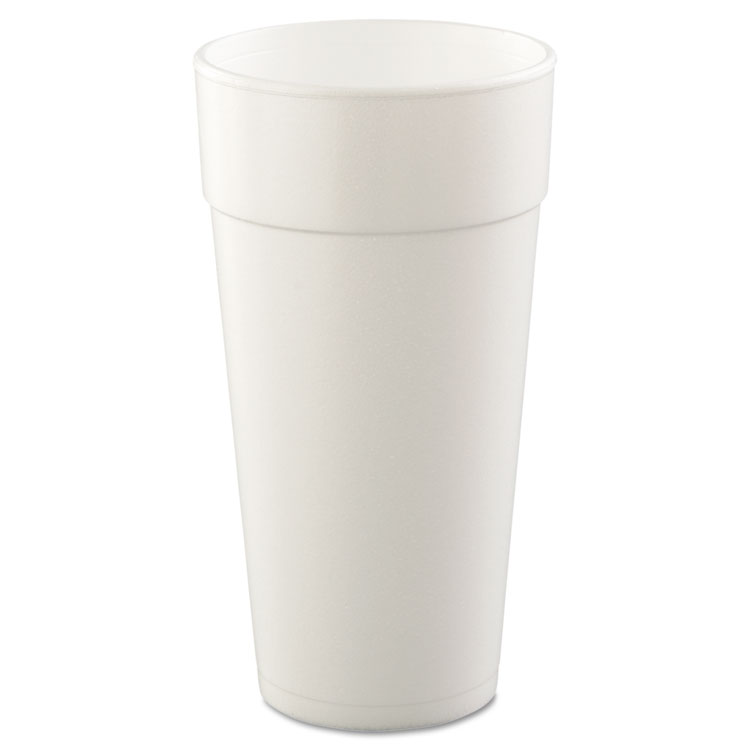 Picture of Drink Foam Cups, Hot/cold, 24oz, White, 25/bag, 20 Bags/carton