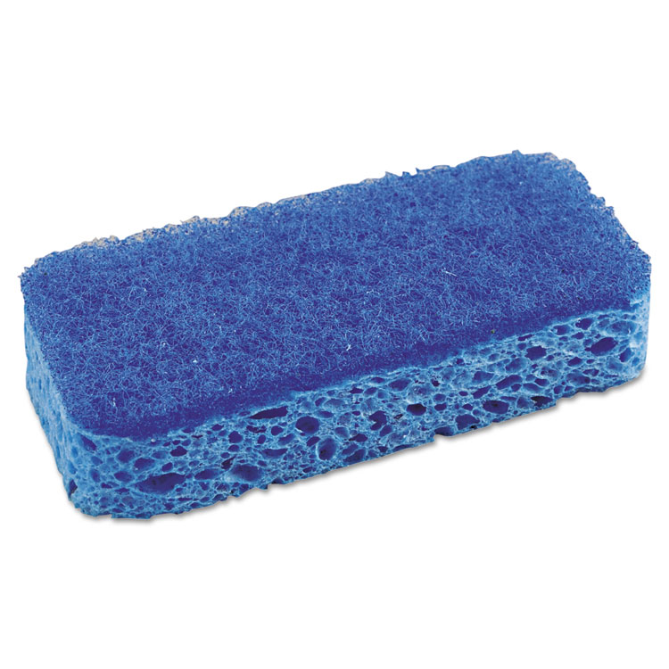 Picture of All Surface Scrubber Sponge, 2 1/2 x 4 1/2, 1" Thick, Blue, 12/Carton