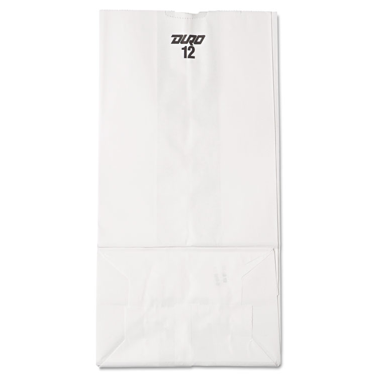 Picture of #12 Paper Grocery Bag, 40lb White, Standard 7 1/16 x 4 1/2 x 13 3/4, 500 bags