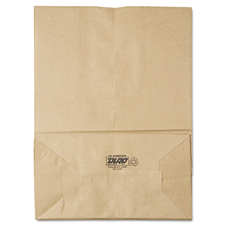 Picture of 1/6 BBL Paper Grocery Bag, 75lb Kraft, Standard 12 x 7 x 17, 400 bags