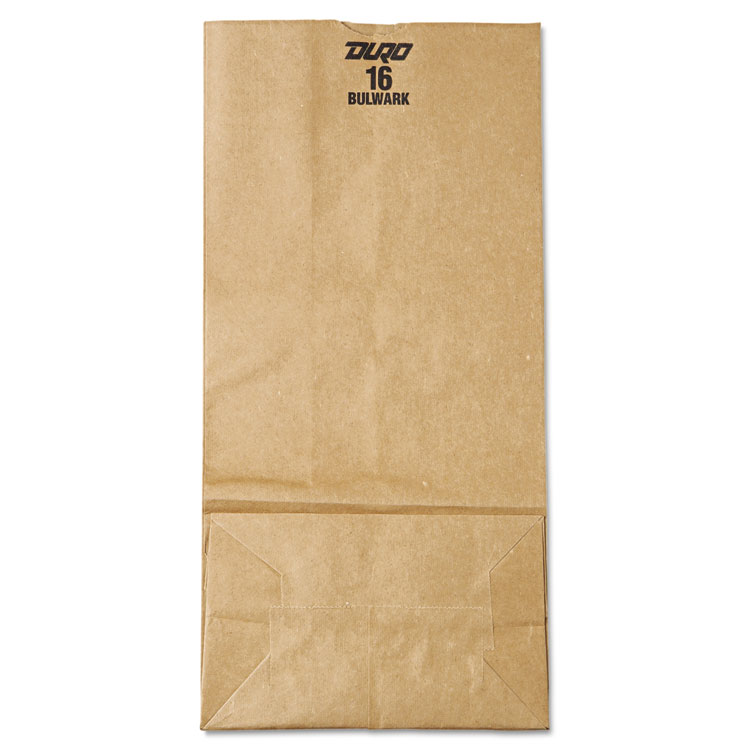 Picture of #16 Paper Grocery Bag, 57lb Kraft, Extra-Heavy-Duty 7 3/4 x4 13/16 x16, 500 bags