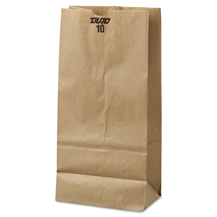 Picture of #10 Paper Grocery Bag, 35lb Kraft, Standard 6 5/16 x 4 3/16 x 13 3/8, 500 bags