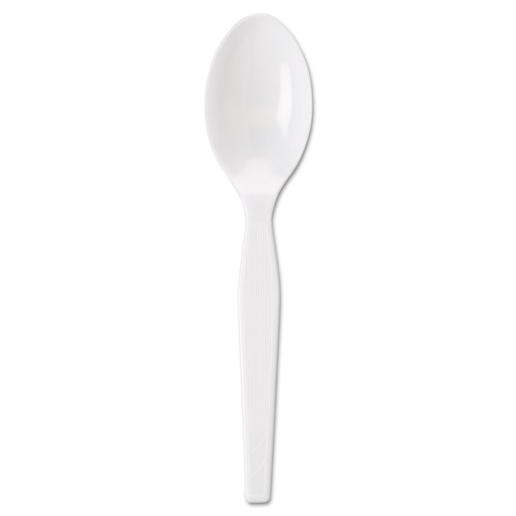 Picture of Individually Wrapped Polystyrene Cutlery, Teaspoons, White, 1000/carton