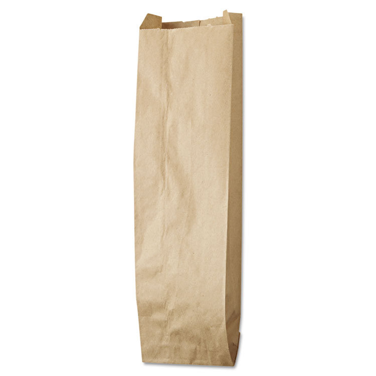 Picture of Quart Paper Liquor Bag, 35lb Kraft, Standard 4 1/4 x 2 1/2 x 16, 500 bags