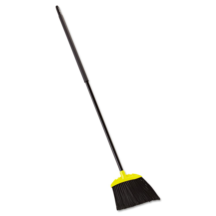 Picture of Jumbo Smooth Sweep Angled Broom, 46" Handle, Black/yellow, 6/carton