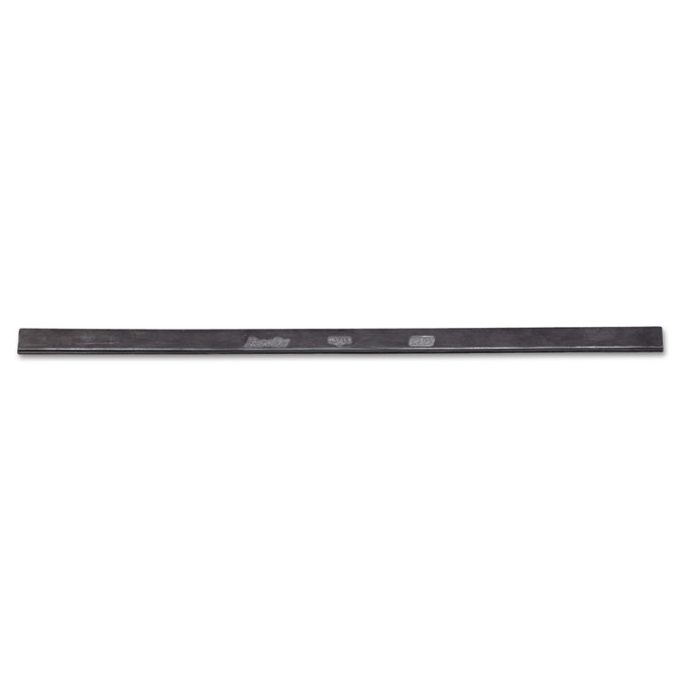 Picture of ErgoTec Replacement Squeegee Blades, 18" Wide, Black Rubber, Soft, 12/Pack