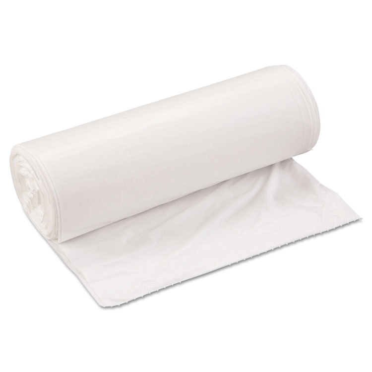 Picture of Low-Density Can Liner, 33 x 39, 33gal, .8mil, White, 25/Roll, 6 Rolls/Carton