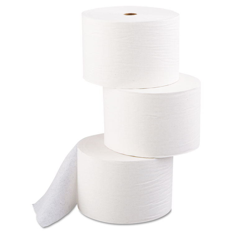 Picture of MOR-SOFT CORELESS ALTERNATIVE Toilet Tissue, 1-PLY, 2500 SHEETS, 24 ROLLS/CARTON