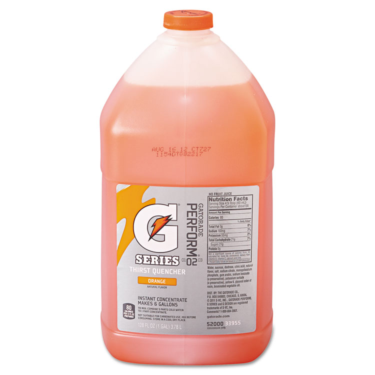 Liquid Concentrate, Orange, One Gallon Jug, 4/Carton.