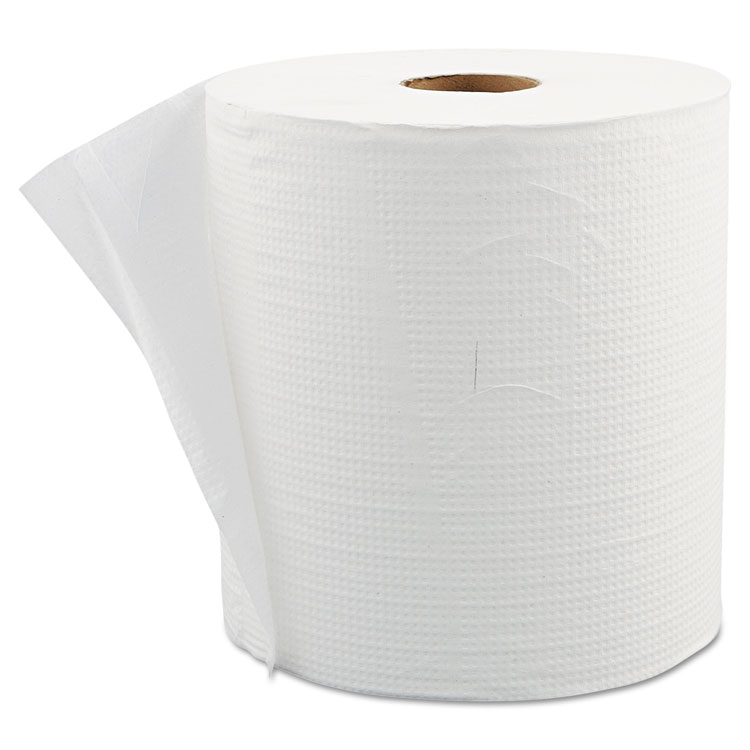 Picture of Hardwound Roll Towels, 7 9/10" X 800ft, White, 6 Rolls/carton