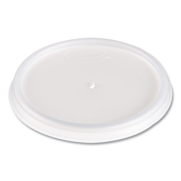 Plastic Lids, Vented, Fits 4 oz Hot Cups, Translucent, 100/Pack, 10 Packs/Carton