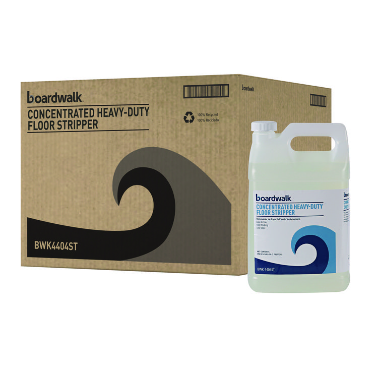Concentrated Heavy-Duty Floor Stripper, Unscented, 1 gal Bottle, 4/Carton
