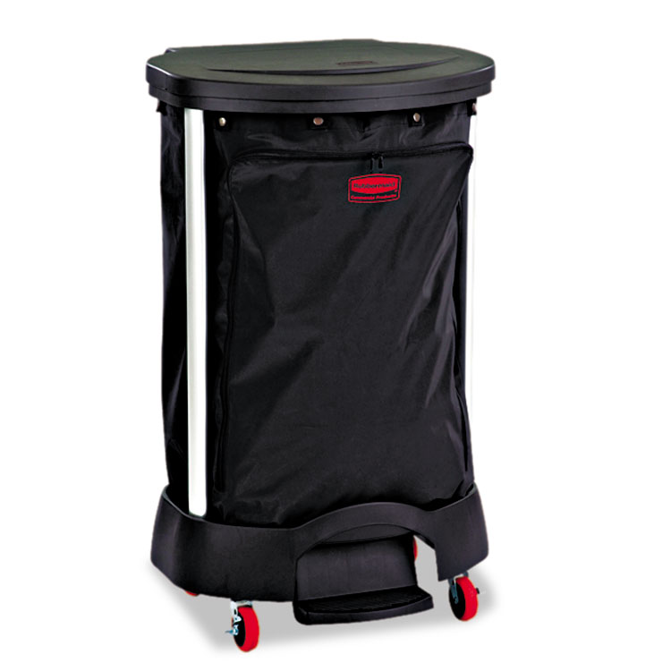 Picture of Premium Step-On Linen Hamper Bag, 13 3/8w x 19 7/8d x 29 1/4h, Nylon, Black