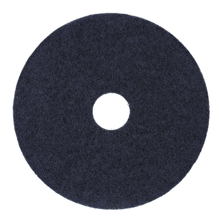 Stripping Floor Pads, 12" Diameter, Black, 5/carton