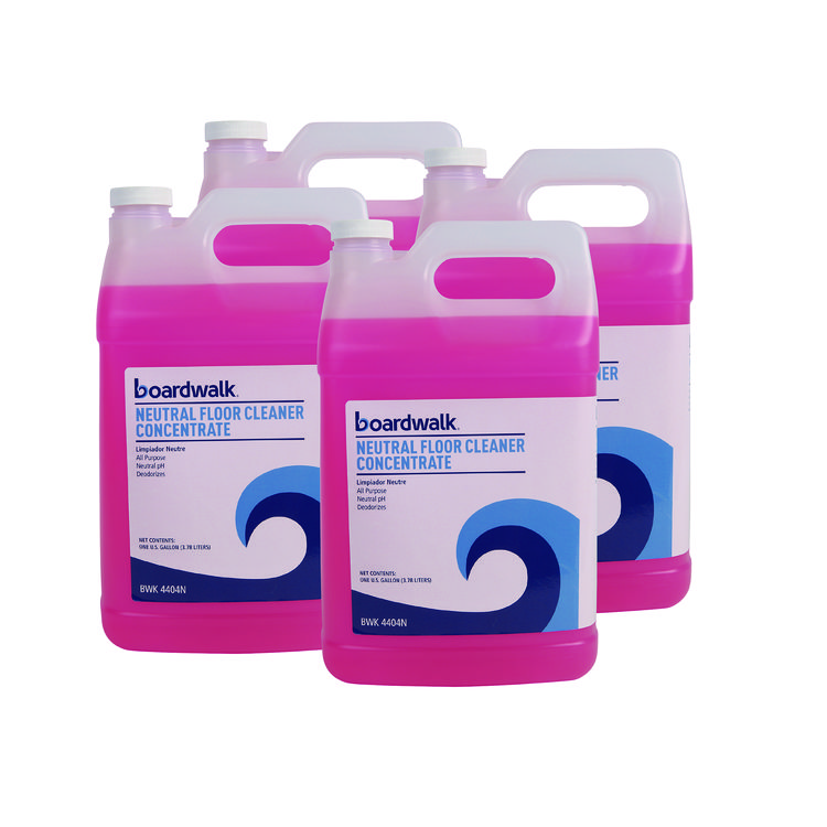 Neutral Floor Cleaner Concentrate, Lemon Scent, 1 Gal Bottle, 4/carton