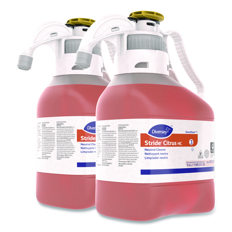 Picture of Neutral Cleaner, Concentrated, Floor and Surface, Stride, Citrus Scent, 1.4 Ml, 2 Bottles/carton