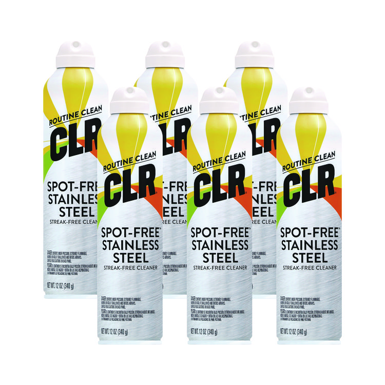 Spot-Free Stainless Steel Cleaner, Citrus, 12 Oz Can, 6/carton