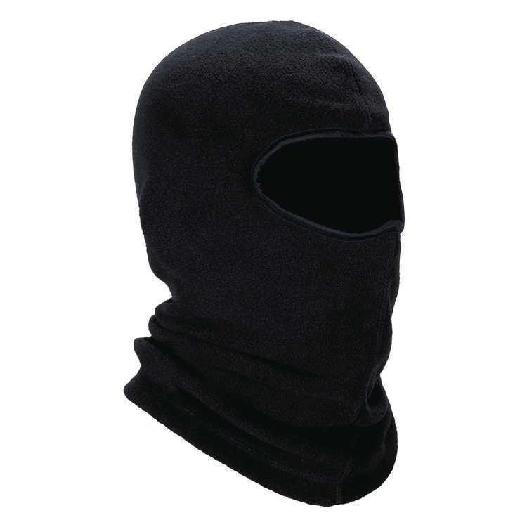 ergodyne® N-Ferno 6821-ECO Recycled Fleece Balaclava Face Mask, Polyester/Spandex, One Size Fits Most, Black
