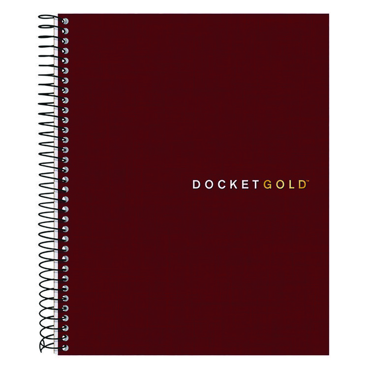 Docket Gold Planner, Project-Management Format with Narrow Ruling, Black Paperboard Cover, (70) 8.5 x 6.75 Sheets