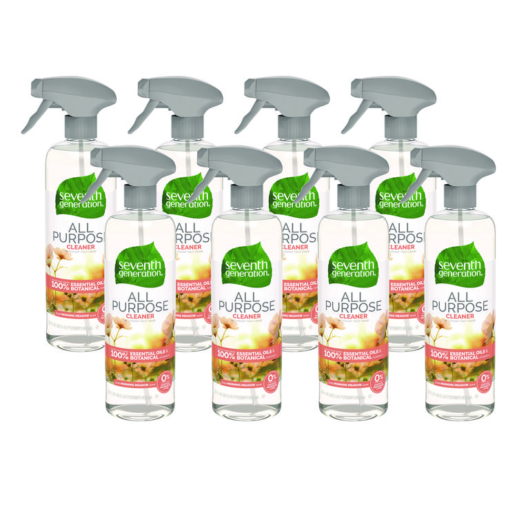 Natural All-Purpose Cleaner, Morning Meadow, 23 Oz Trigger Spray Bottle, 8/carton
