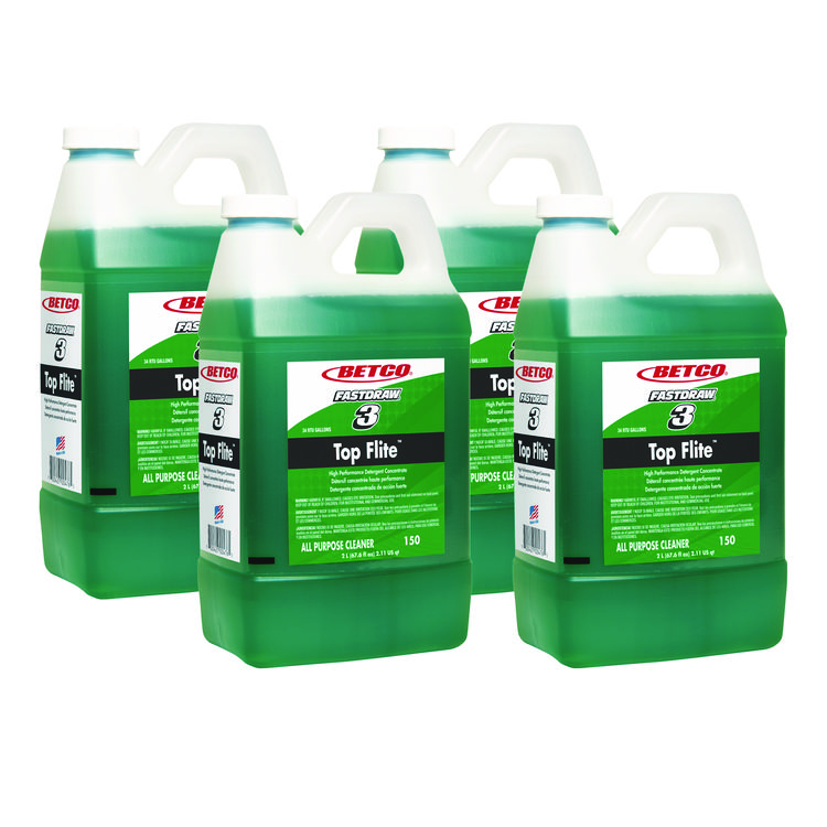 Top Flite FastDraw All-Purpose Cleaner, Mint Scent, 67.6 oz Bottle, 4/Carton