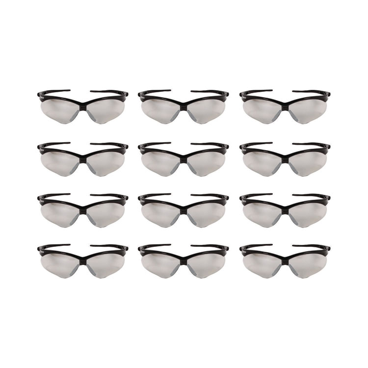 Nemesis Safety Glasses, Black Frame, Indoor/Outdoor Lens