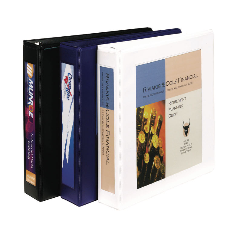 Framed View Heavy-Duty Binders, 3 Rings, 1.5" Capacity, 11 X 8.5, White