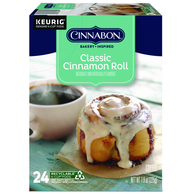 Cinnabon Classic Cinnamon Roll Coffee K-Cups, 24/box
