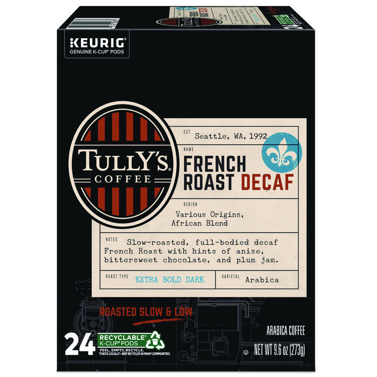 French Roast Decaf Coffee K-Cups, 24/box