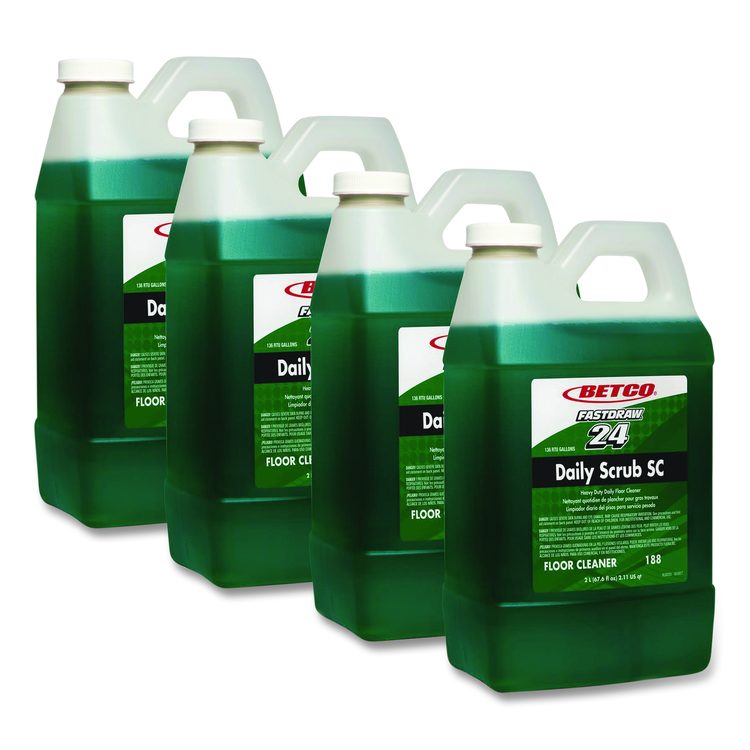 Daily Scrub SC FastDraw Floor Cleaner, 2 L Bottle, 4/Carton