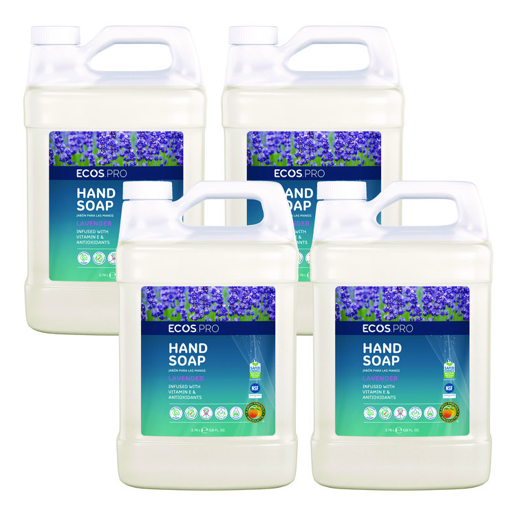 ECOS® PRO Liquid Hand Soap, Lavender, 1 gal, 4/Carton