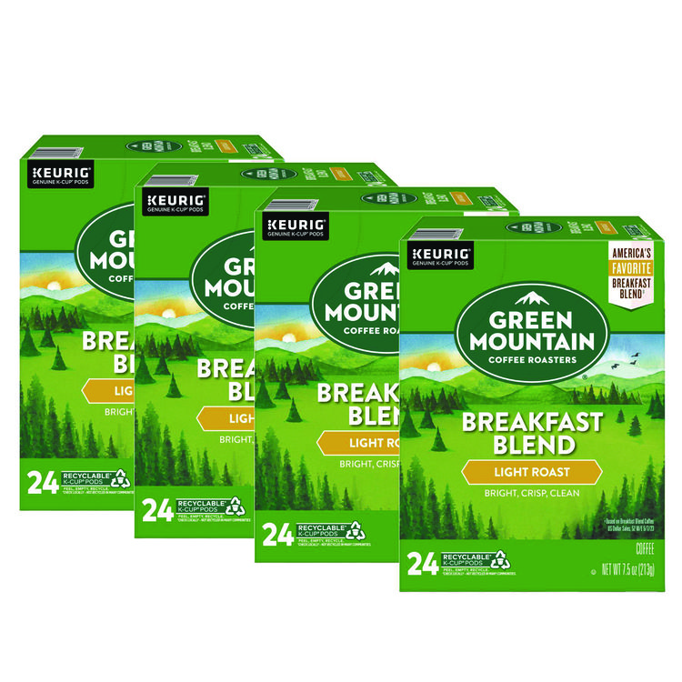 Breakfast Blend Coffee K-Cup Pods, 96/carton