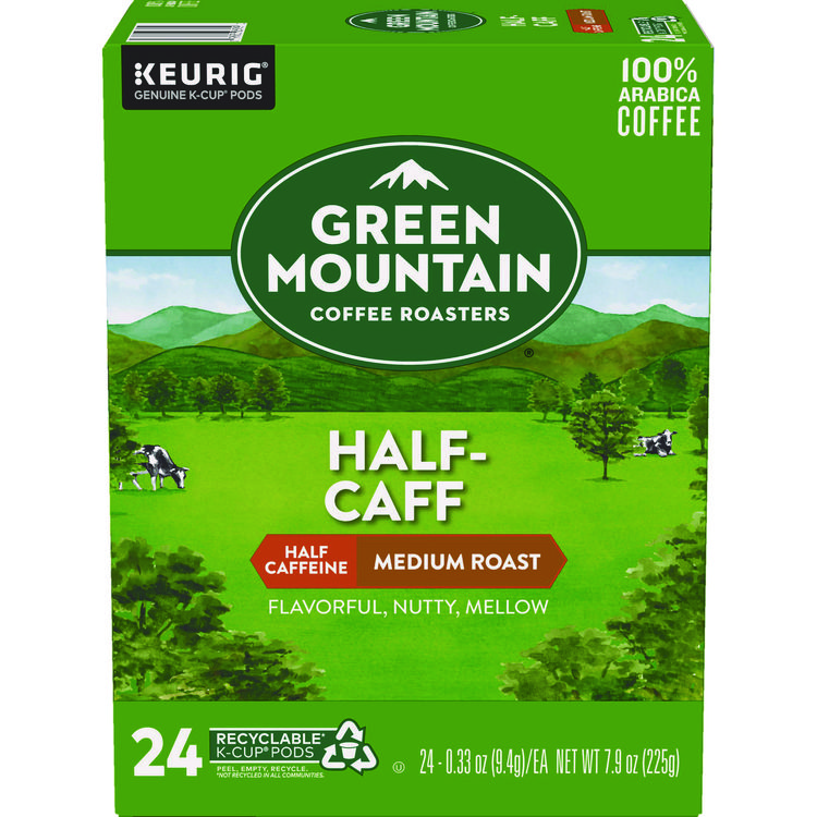 Half-Caff Coffee K-Cups, 24/box