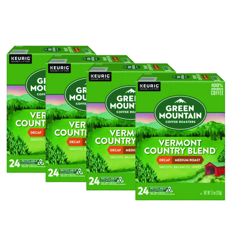 Vermont Country Blend Decaf Coffee K-Cups, 96/carton