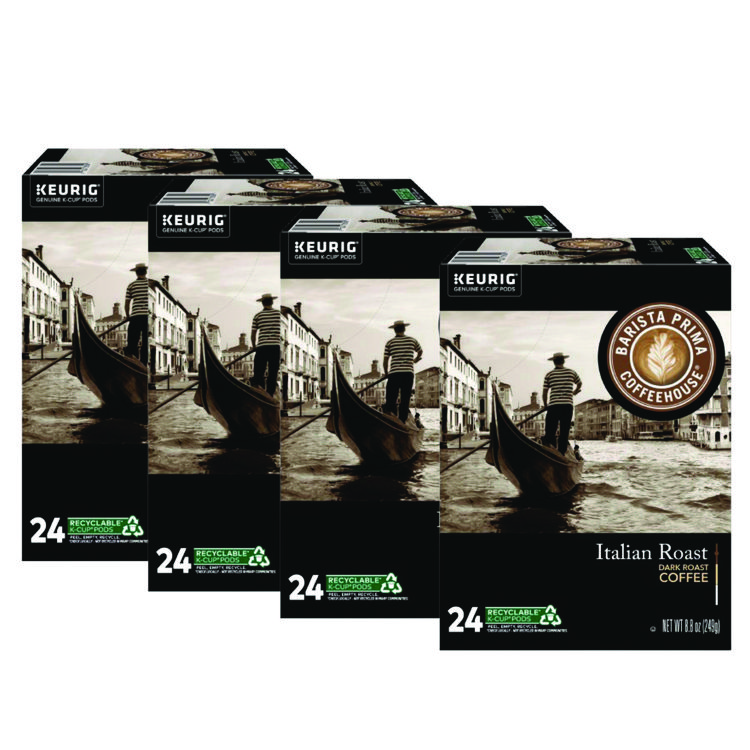 Italian Roast K-Cups Coffee Pack, 24/box, 4 Box/carton