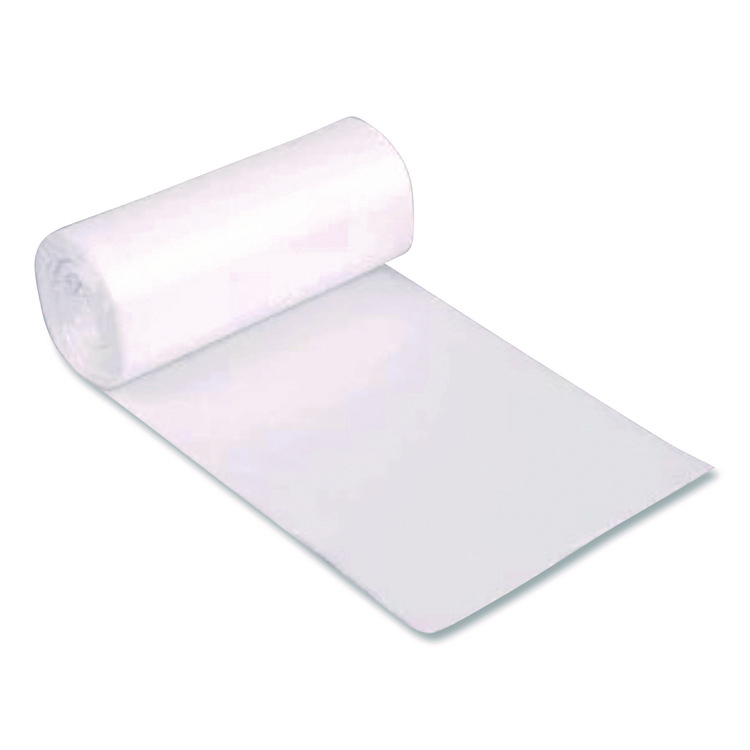 High Density Can Liners, 33 gal, 16 mic, 33" x 40", Natural, 250/Carton