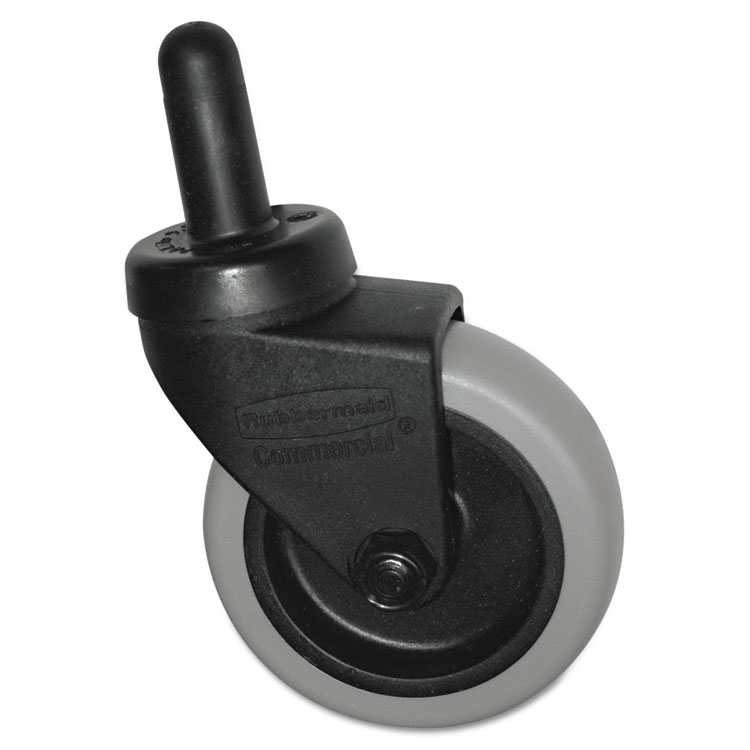 Picture of Replacement Swivel Bayonet Casters, 3" Wheel, Thermoplastic Rubber, Black