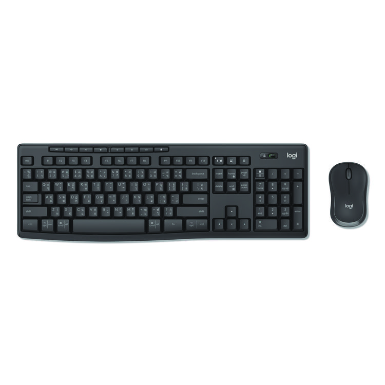 MK370 Combo for Business, 33 ft Wireless Range, Graphite