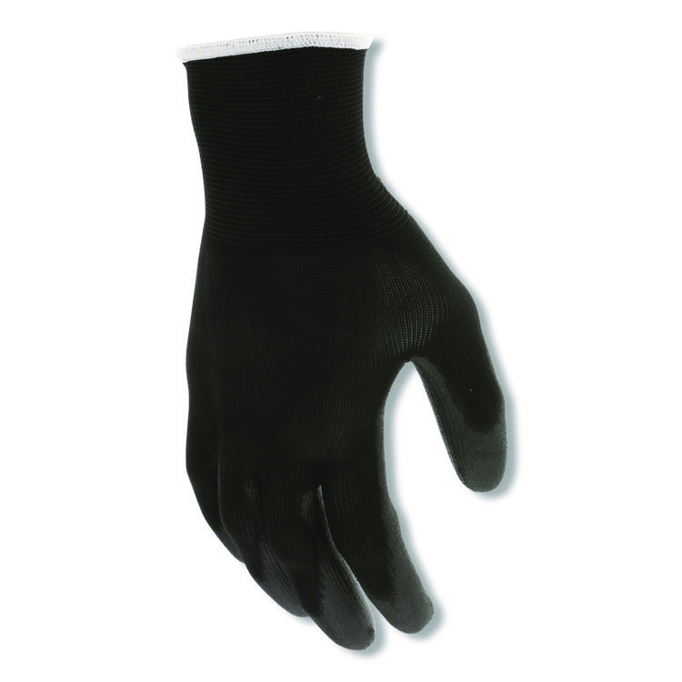 Work Gloves, 10" Long, Medium, Black, 12 Pairs